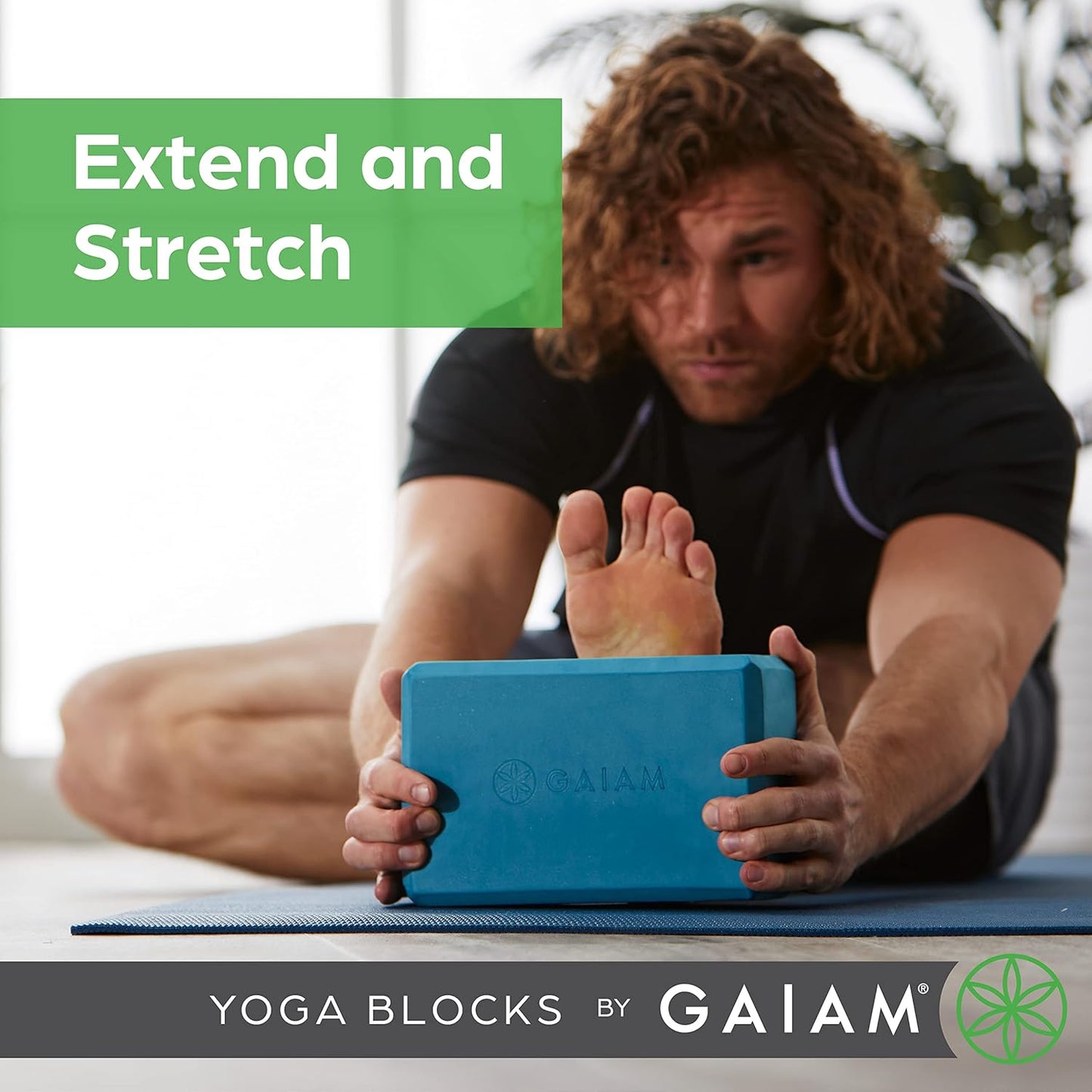 Yoga Block - Supportive Latex-Free Eva Foam - Soft Non-Slip Surface with Beveled Edges for Yoga, Pilates, Meditation - Yoga Accessories for Stability, Balance, Deepen Stretches