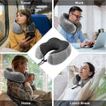 Memory Foam U-Shaped Pillow Neck Support Travel Portable Student Sleeping Aid Airplane Pillow Neckrest U-Pillow Neck Pillow