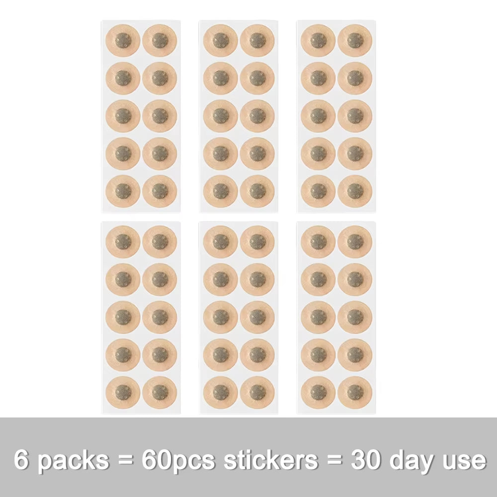 10/120Pcs Magnetic Nose Strips Pack of anti Snoring Nose Breathe Strips Intake Breathing Nasal Strip Nose Extender Sticker Kit