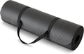 1/2 Inch Extra Thick Exercise Yoga Mat with Carrying Strap, Cushioned Support, for Fitness and Gym Workouts