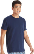 Men'S Pocket Undershirt Pack, Cotton Crew Neck T-Shirt, Moisture Wicking Tee, Assorted 6-Pack