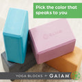 Yoga Block - Supportive Latex-Free Eva Foam - Soft Non-Slip Surface with Beveled Edges for Yoga, Pilates, Meditation - Yoga Accessories for Stability, Balance, Deepen Stretches