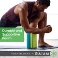 Yoga Block - Supportive Latex-Free Eva Foam - Soft Non-Slip Surface with Beveled Edges for Yoga, Pilates, Meditation - Yoga Accessories for Stability, Balance, Deepen Stretches
