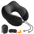 Memory Foam U-Shaped Pillow Neck Support Travel Portable Student Sleeping Aid Airplane Pillow Neckrest U-Pillow Neck Pillow