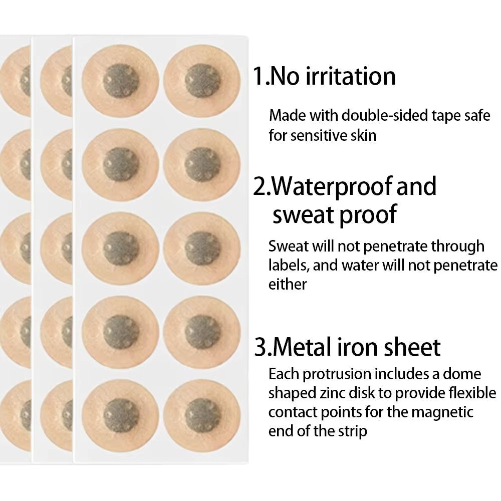 10/120Pcs Magnetic Nose Strips Pack of anti Snoring Nose Breathe Strips Intake Breathing Nasal Strip Nose Extender Sticker Kit